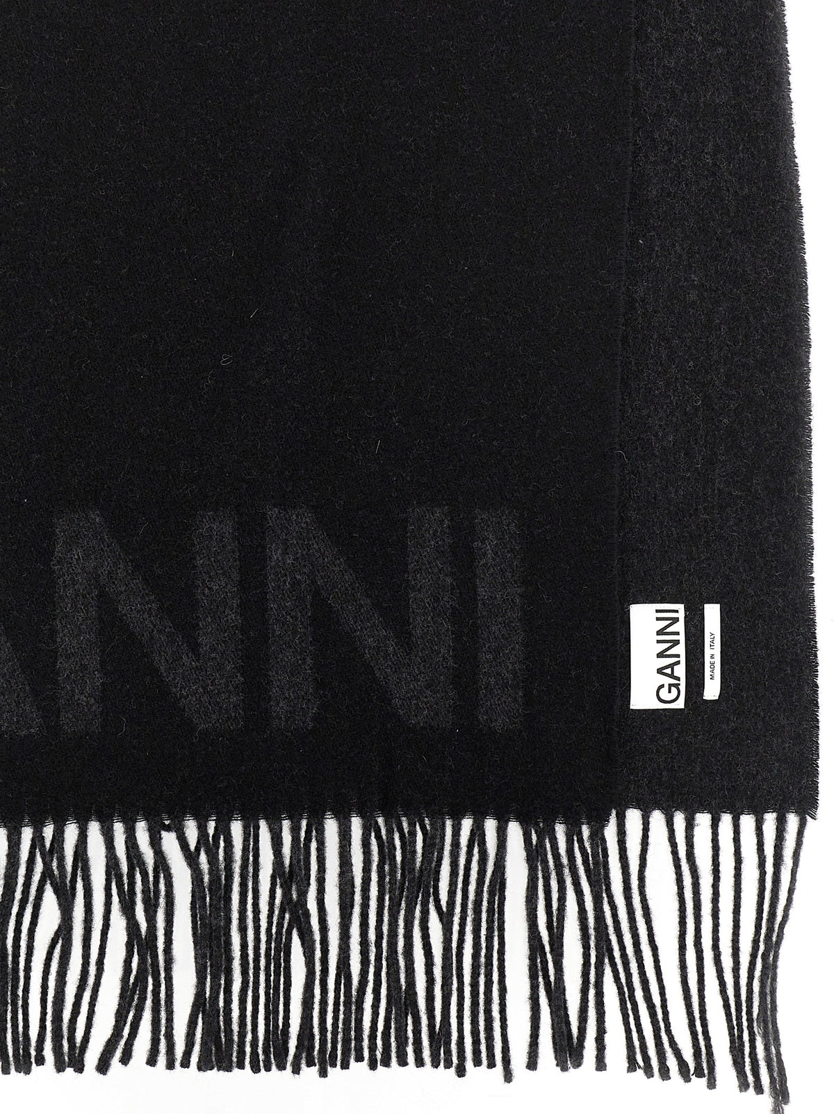 Ganni Women Maxi Logo Scarf
