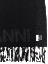 Ganni Women Maxi Logo Scarf
