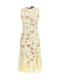 Self-Portrait Women Crochet Lace Midi Dress