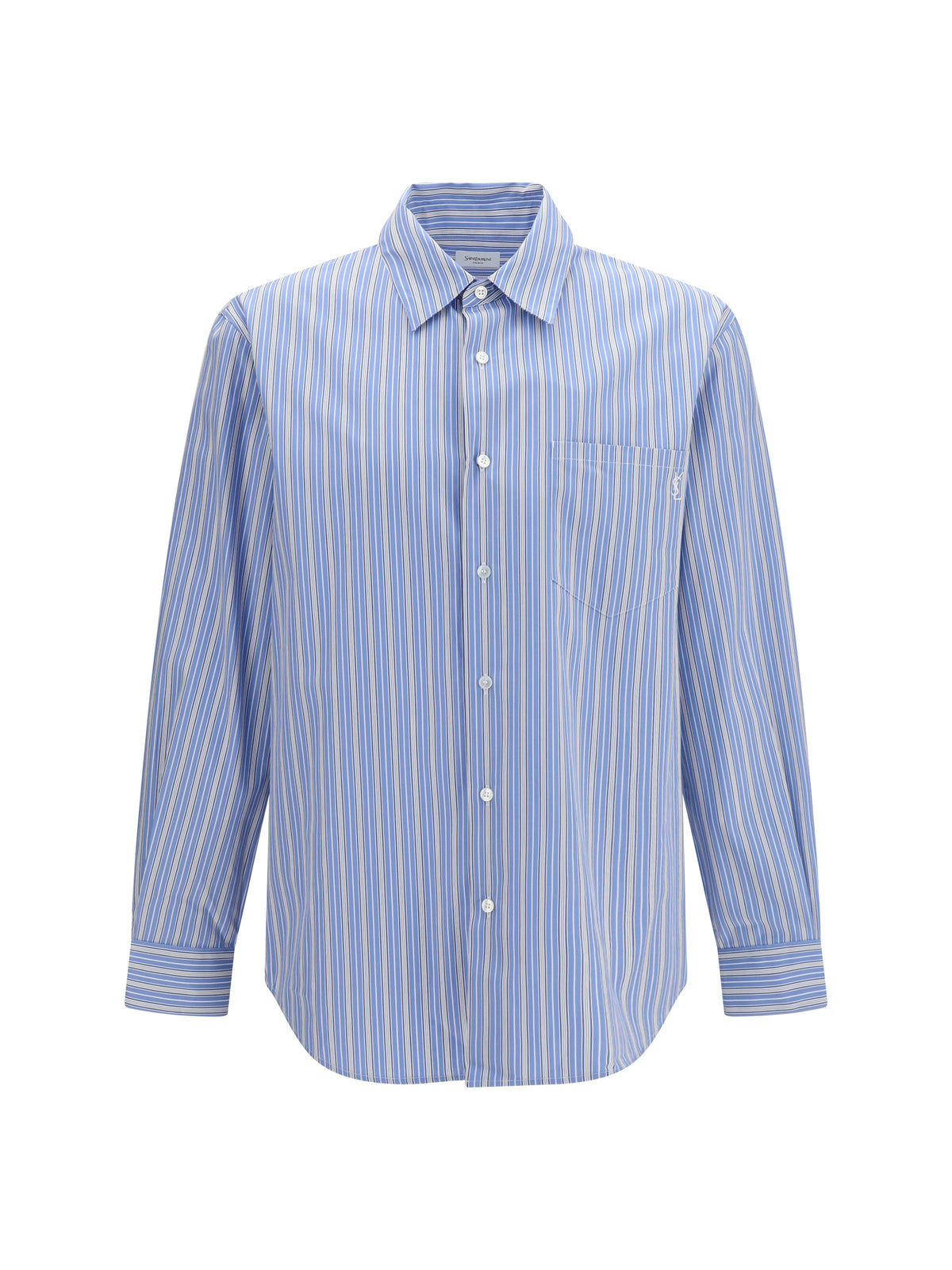 SAINT LAURENT Saint Laurent Men Cassandre Striped Cotton Shirt
