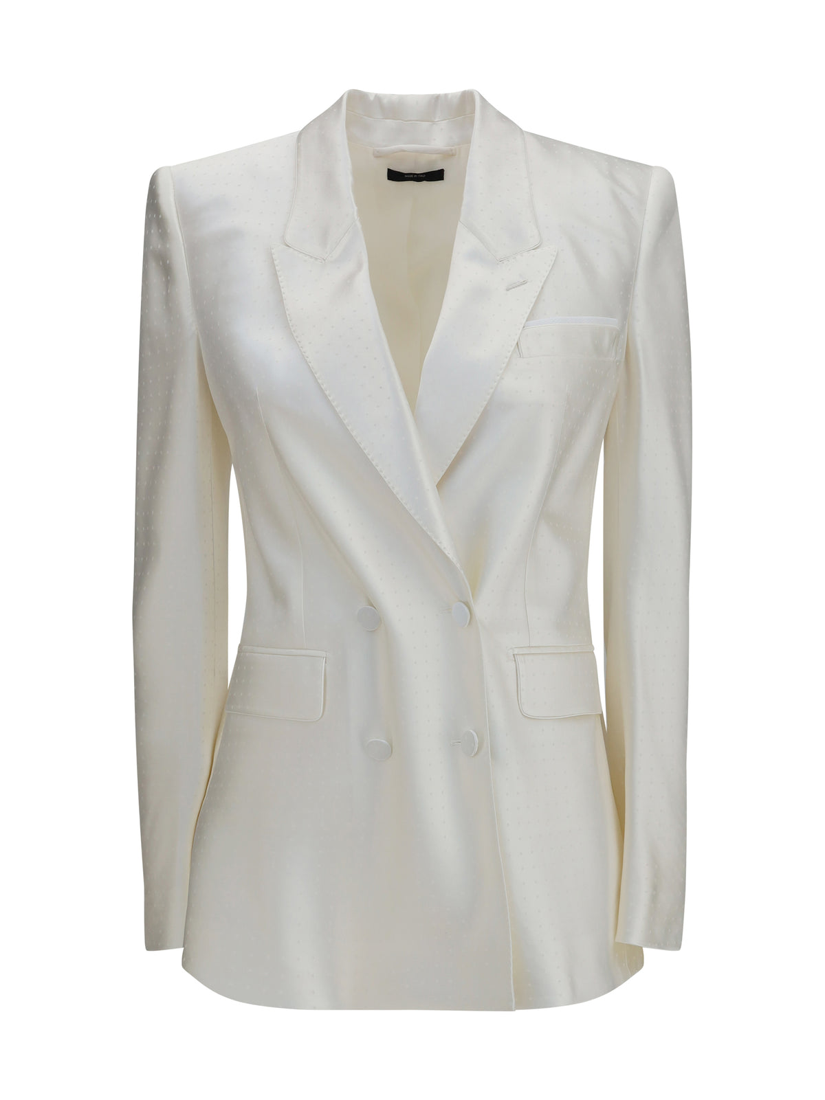 Tom Ford Women Polka-Dot Satin Double-Breasted Blazer