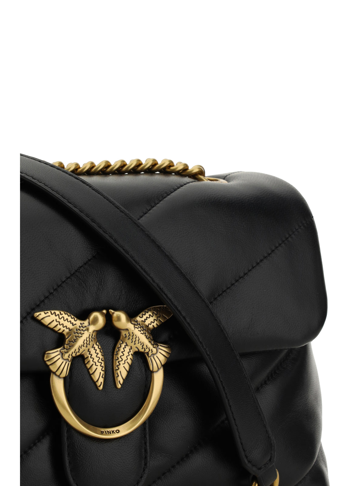 Pinko Women Love Classic Leather Shoulder Bag