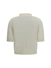 BALMAIN Balmain Women Wool Polo With Vintage Buttons