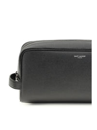 Saint Laurent Men Leather Beauty Case