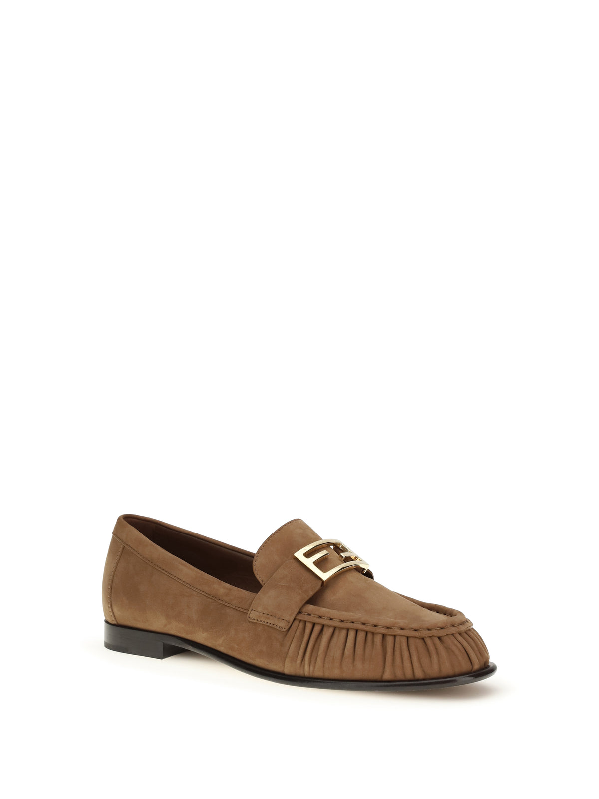 Fendi Women Suede Loafers