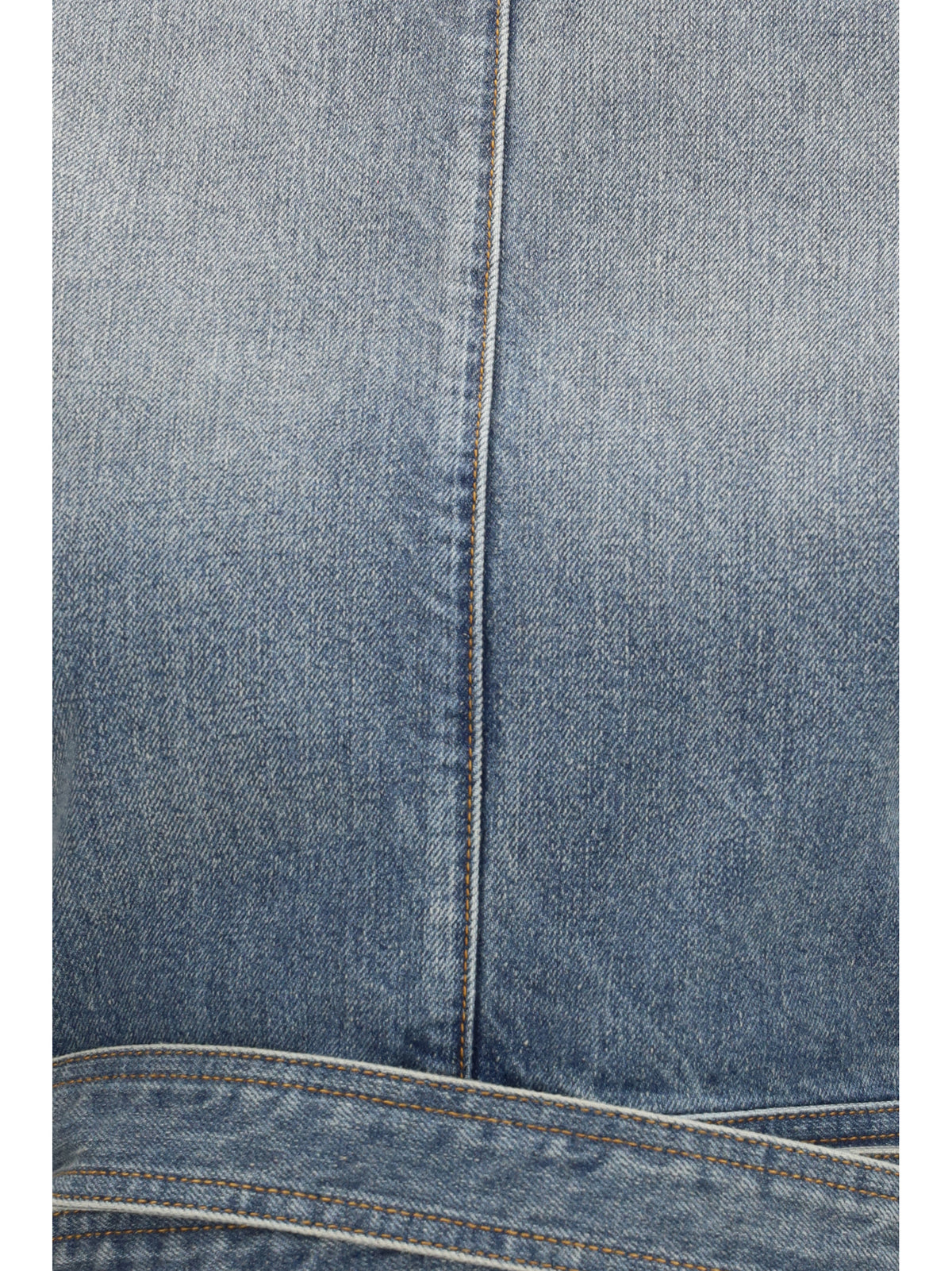 Alaïa Women Denim Belt Top