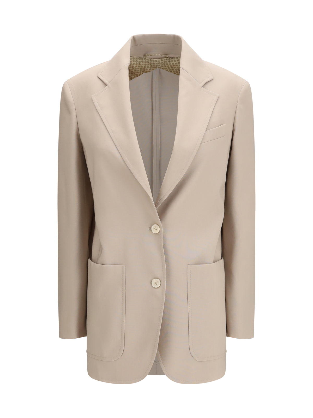 Max Mara Women Single-Breasted Wool-Blend Blazer
