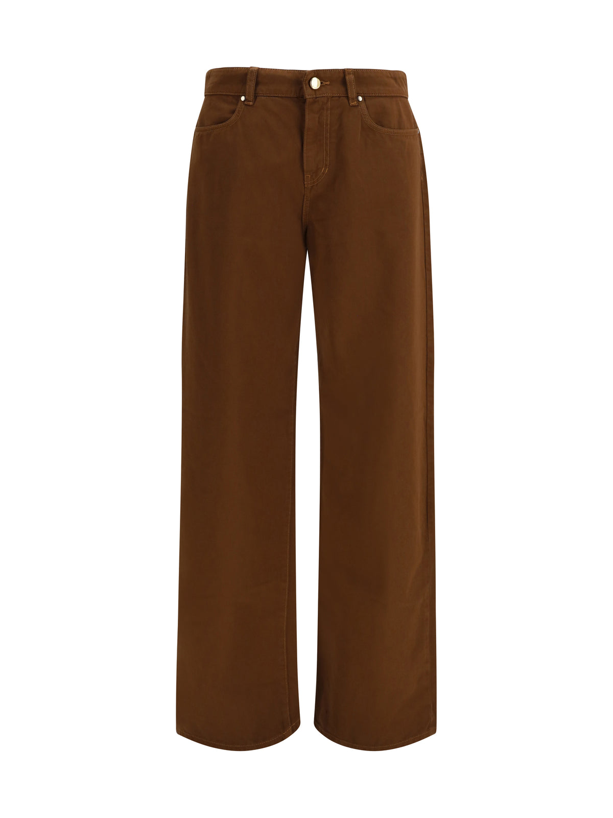 Max Mara Studio Women Baggy Pants In Pure Cotton Satin