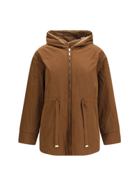 Max Mara The Cube Women Reversible Padded Parka In Radzmir And Water Repellent Canvas