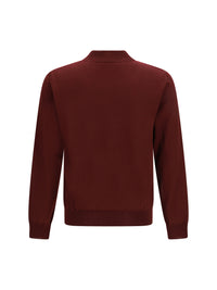 Valentino Men Wool Polo With Vlogo Embroidery