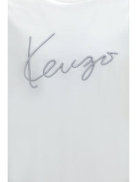 Kenzo Men Embroidered Signature Cotton T-Shirt