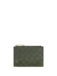 Bottega Veneta Women Intrecciato Zip Cardholder