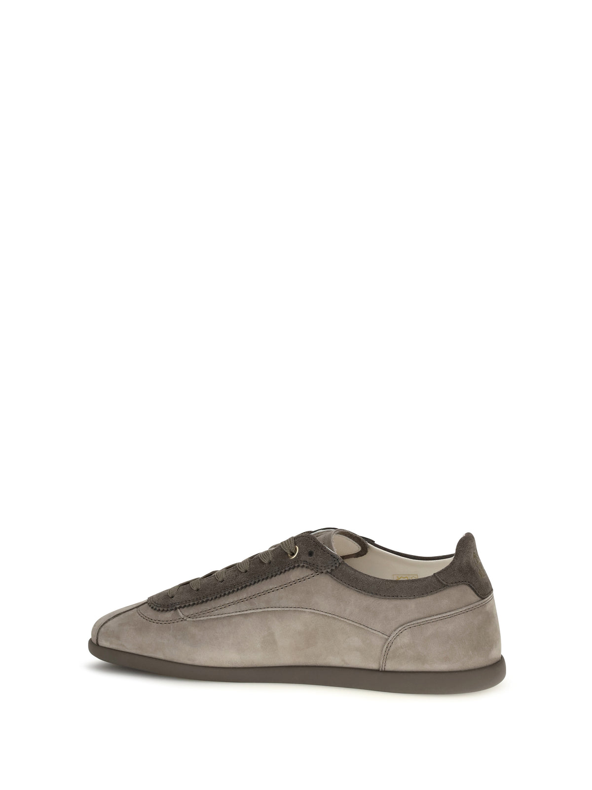 Brunello Cucinelli Men Nubuck And Suede Sneakers With Slim Sole