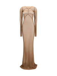 Rick Owens Women Long Transparent Tulle Dress