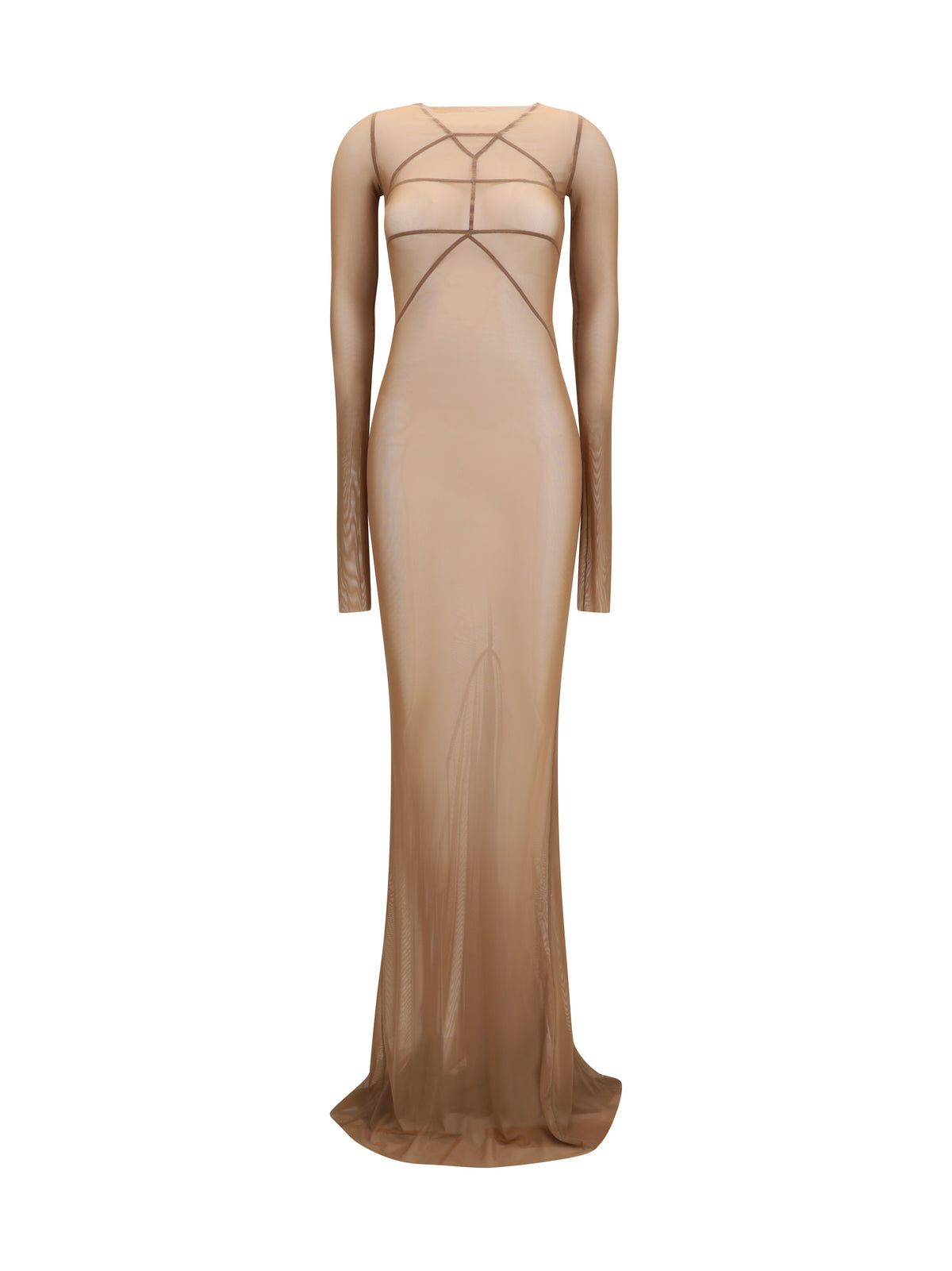Rick Owens Women Long Transparent Tulle Dress