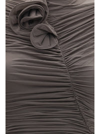 Magda Butrym Women Draped High-Neck Midi Dress
