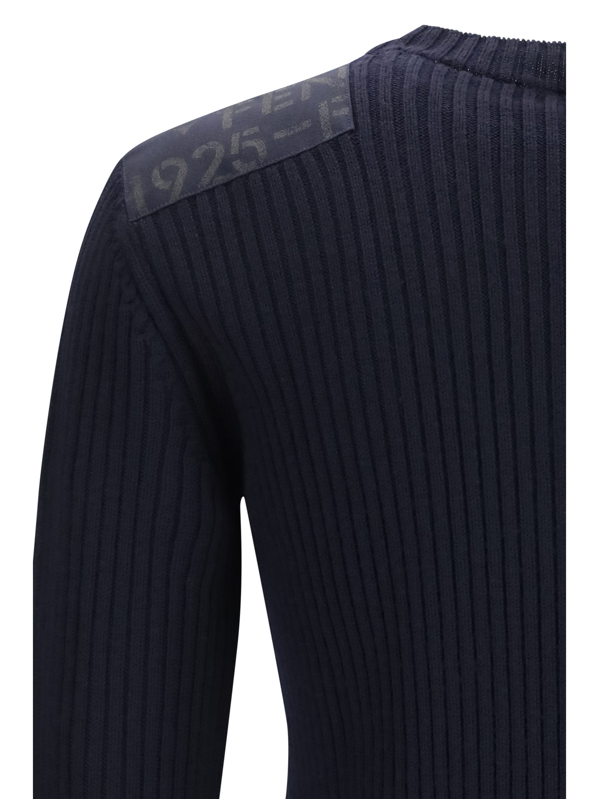 Fendi Men Ribbed Wool Sweater
