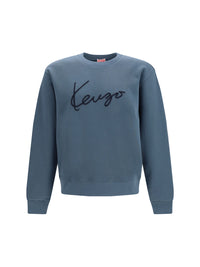 Kenzo Men Kenzo Signature Embroidered Cotton Sweatshirt