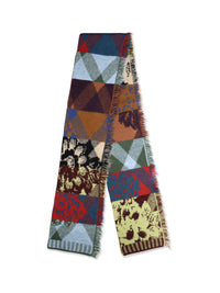 DRIES VAN NOTEN Dries Van Noten Men Mixed Print Fringed Scarf