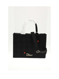 DIOR Dior Women Medium Booktote Raffia Cannage With Lady