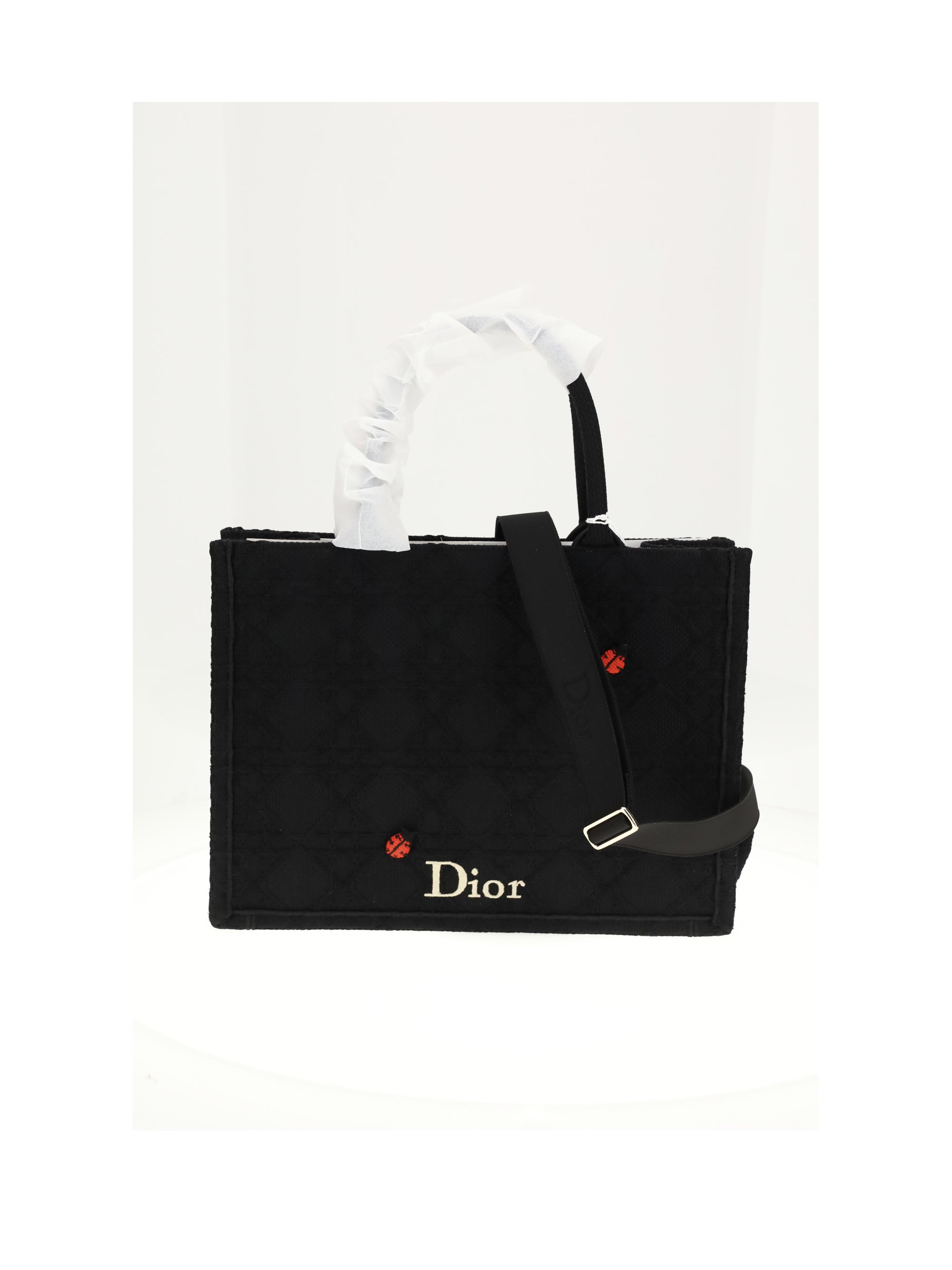 DIOR Dior Women Medium Booktote Raffia Cannage With Lady