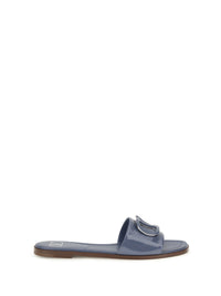 VALENTINO GARAVANI Valentino Garavani Women Vlogo Patent Leather Slide Sandals