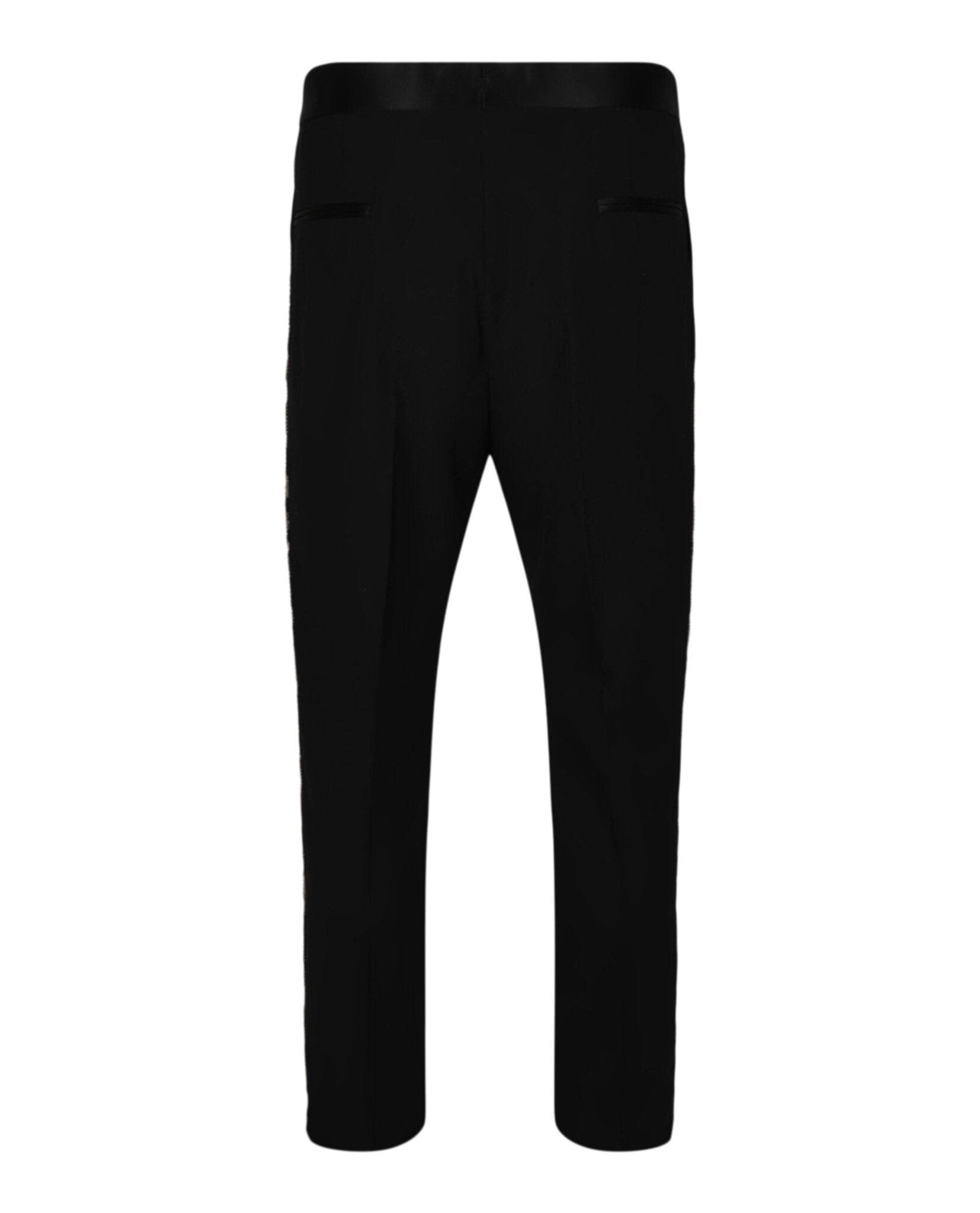 Versace Mens Embellished Panel Formal Pants