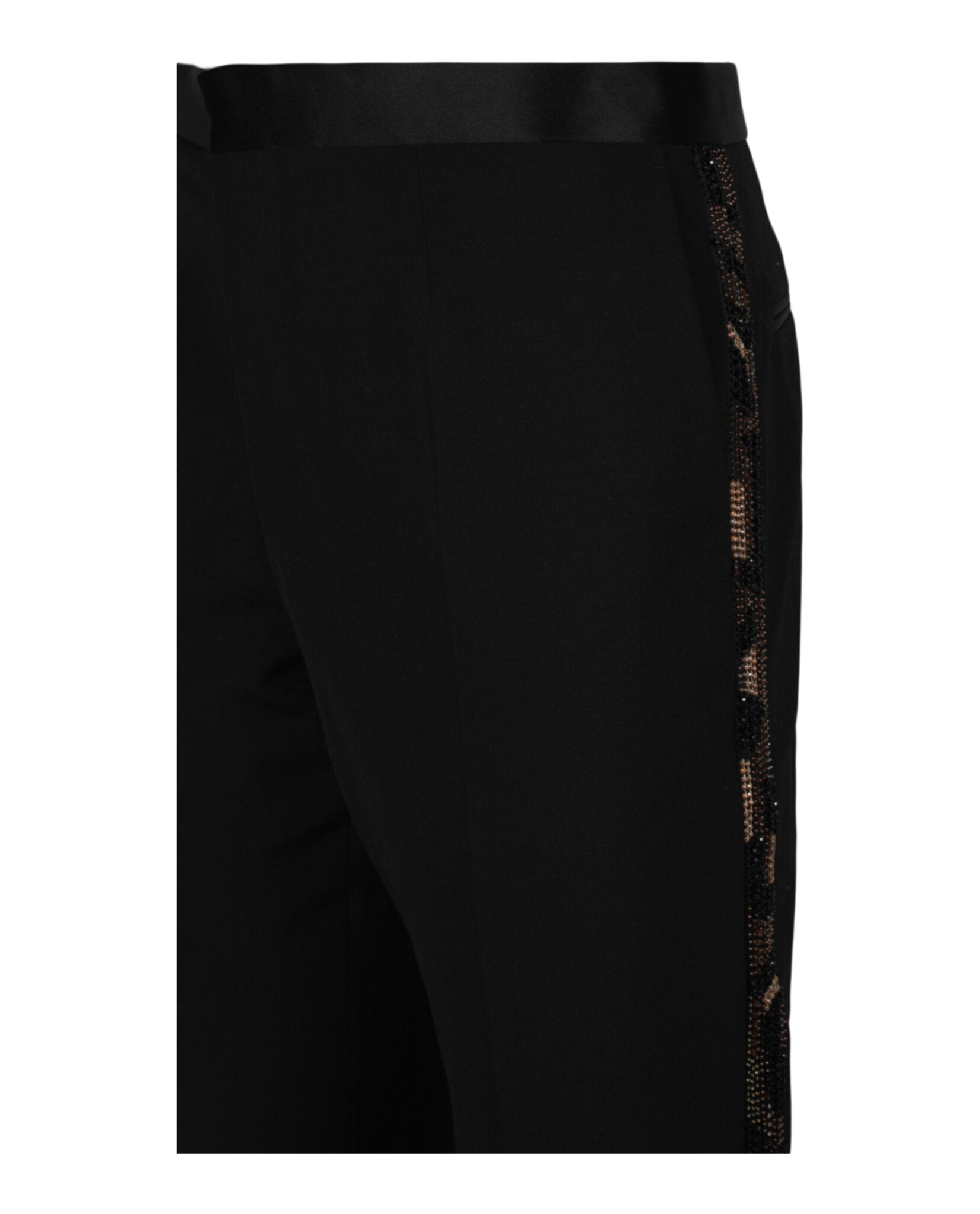 Versace Mens Embellished Panel Formal Pants