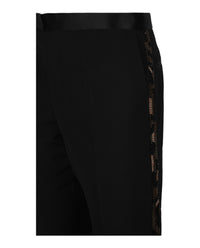Versace Mens Embellished Panel Formal Pants