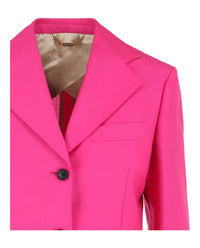 Versace Womens Mohair Blend Blazer