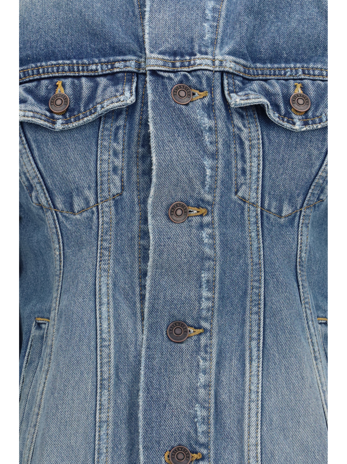 BALENCIAGA Balenciaga Women Hourglass Denim Jacket