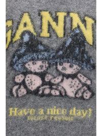 GANNI Ganni Women Mushroom Teddy Alpaca-Blend Sweater