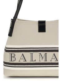 Balmain Women Canvas Shoulder Bag