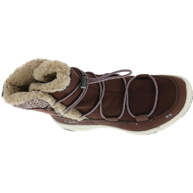 Aubonne Womens Faux Suede Faux Fur Lined Winter Boots