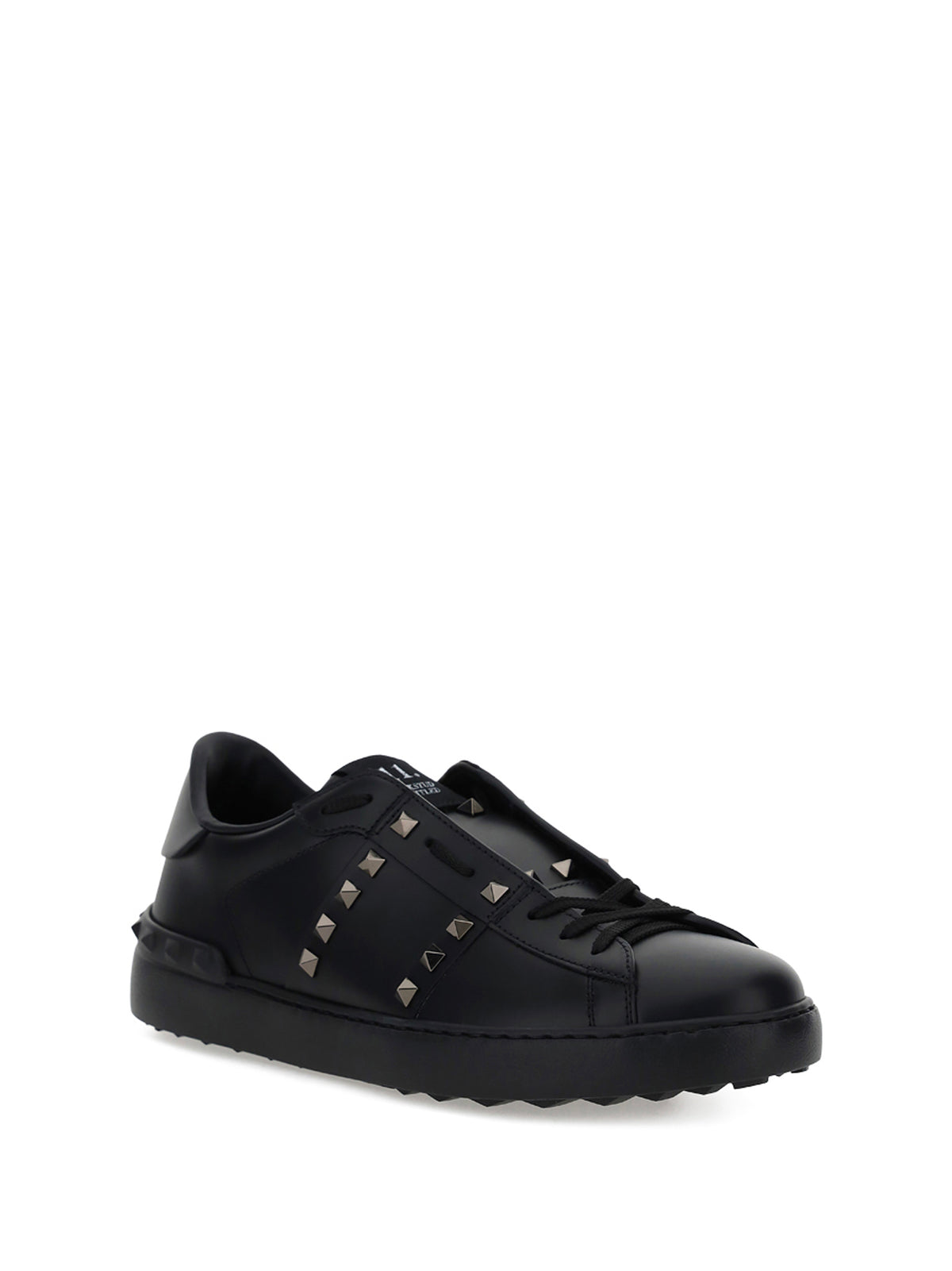 Valentino Garavani Men Rockstud Untitled Calf Leather Sneakers