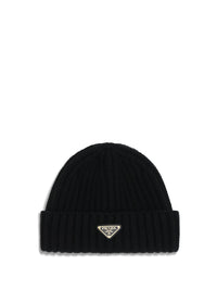 Prada Women Virgin Wool Beanie Hat
