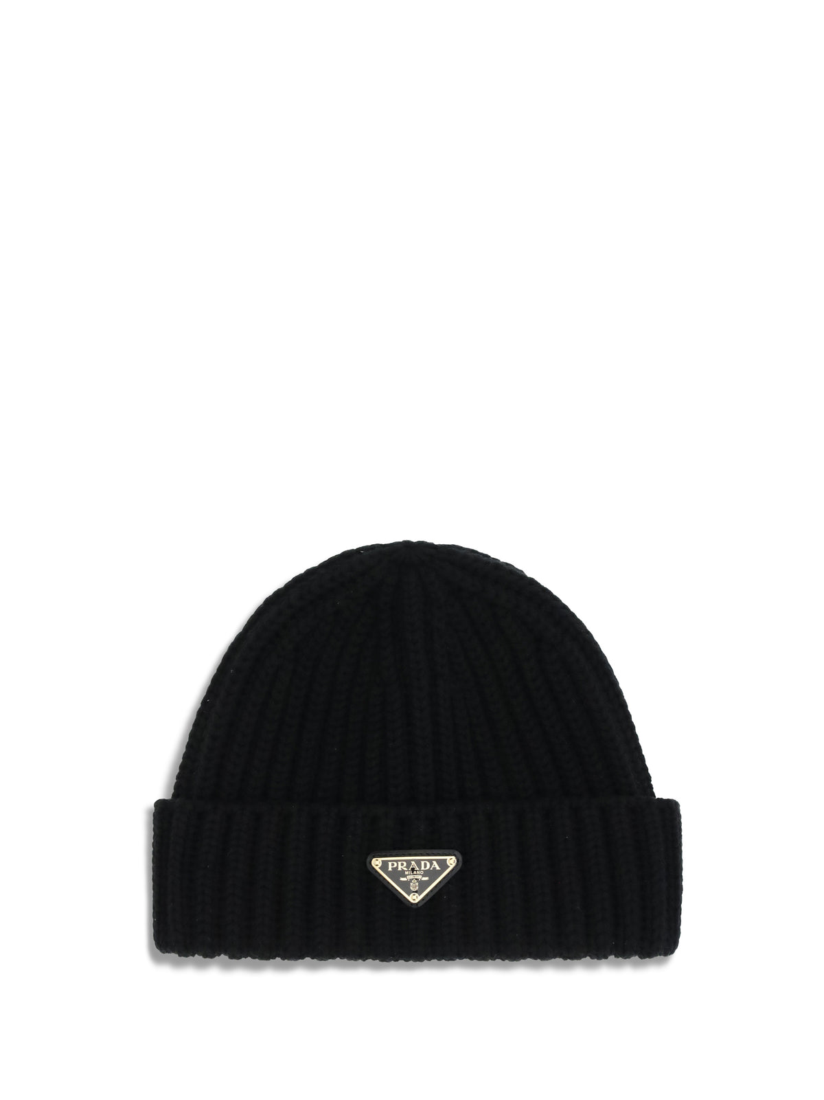 Prada Women Virgin Wool Beanie Hat
