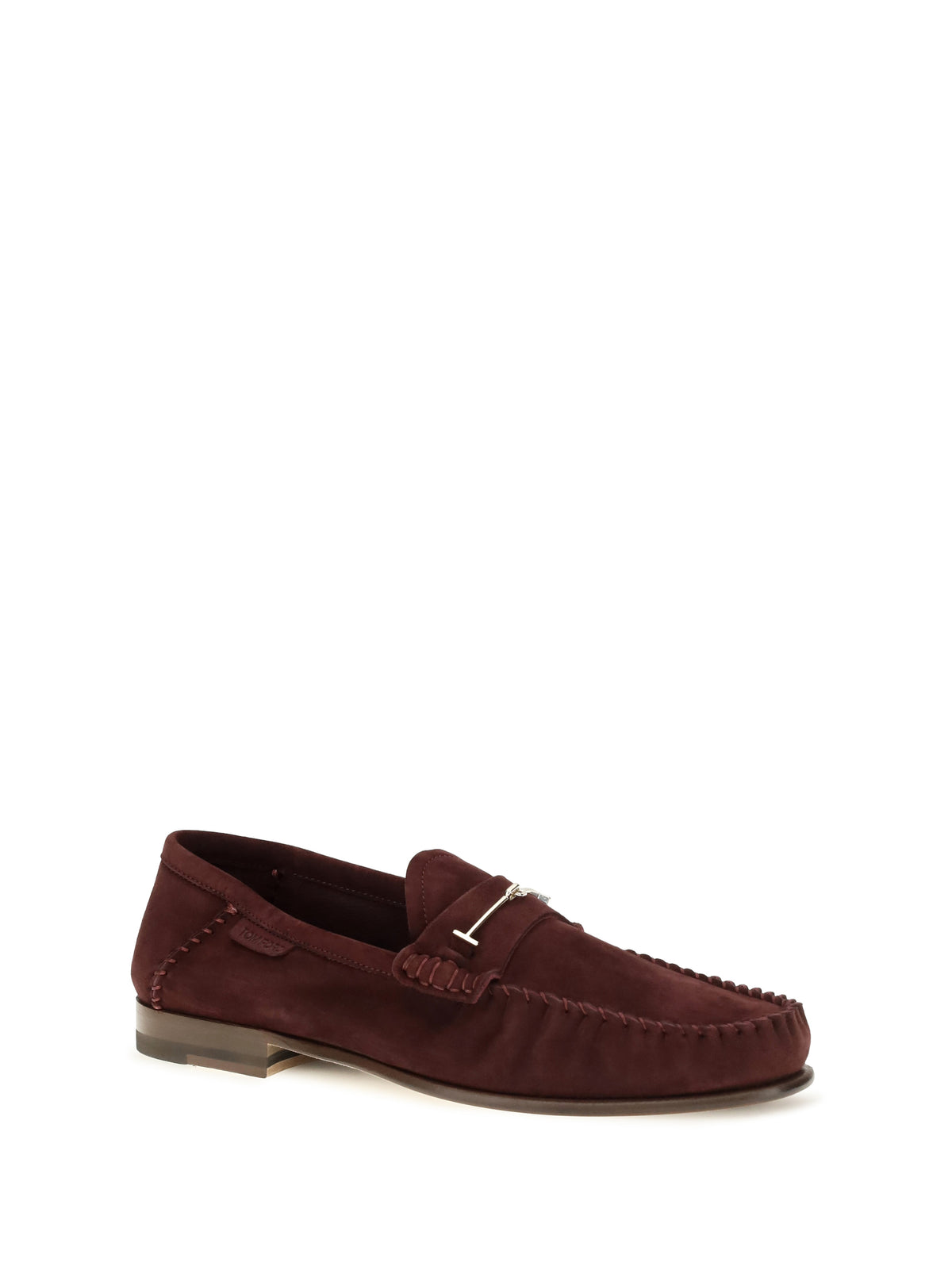 Tom Ford Women Suede Leather T-Strap Loafers