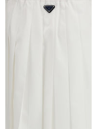 Prada Women Pleated Jersey Skirt