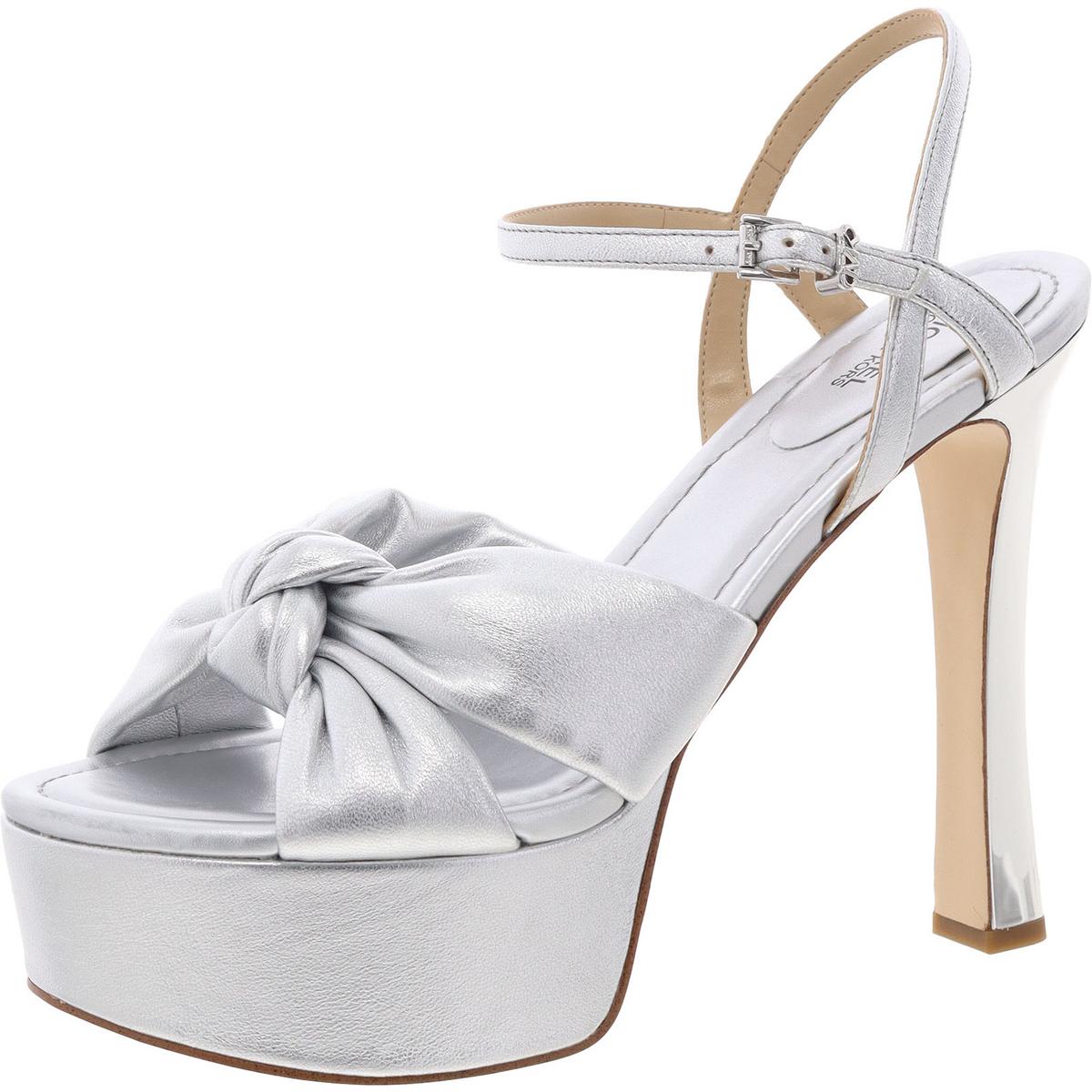 Womens Adjustable Faux Leather Heels
