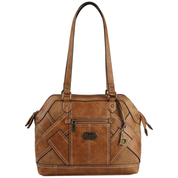 Thornton Womens Faux Leather Tote Satchel Handbag