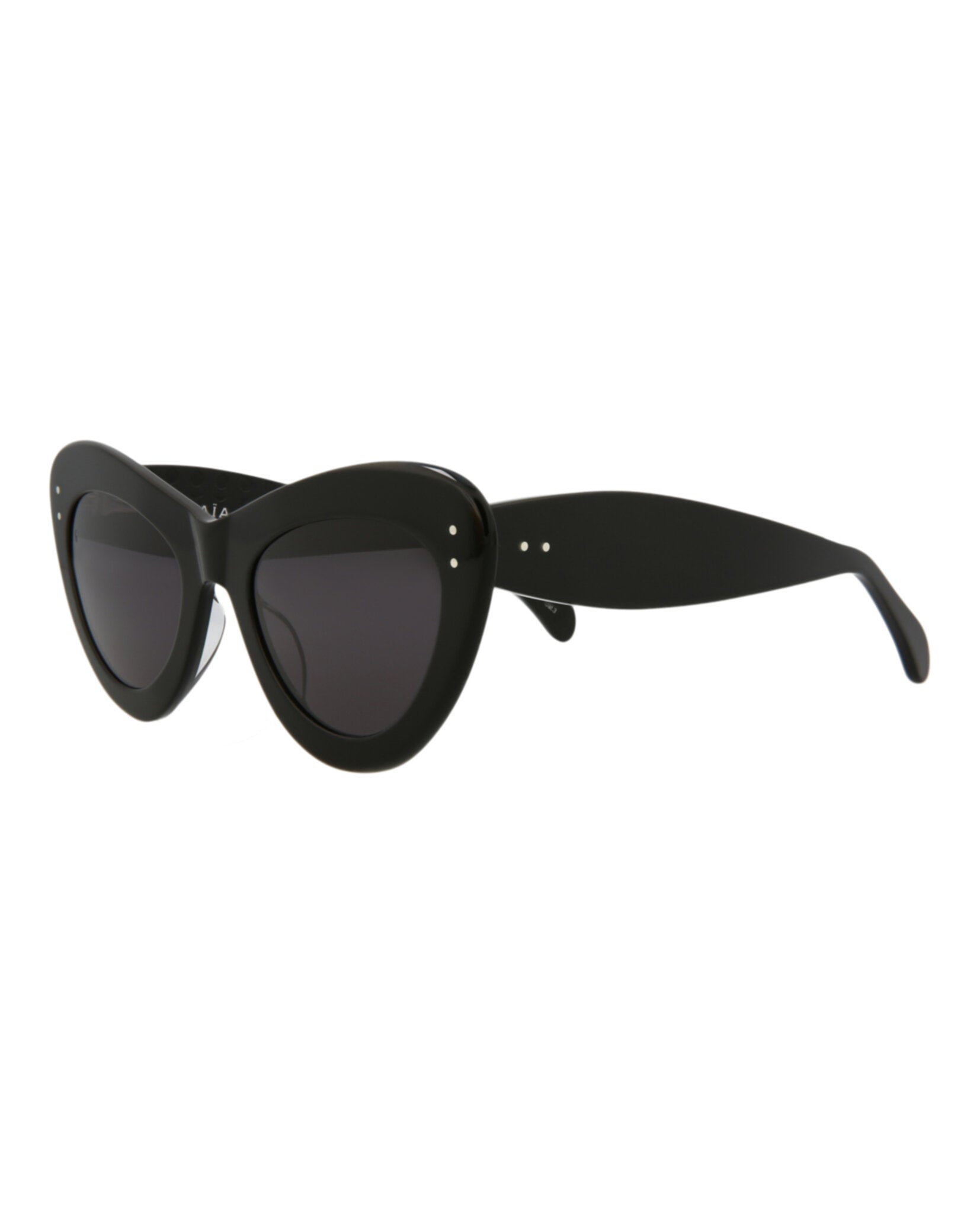 Alaia Alaia Womens Cat Eye Black Black Grey Fashion Designer Eyewear