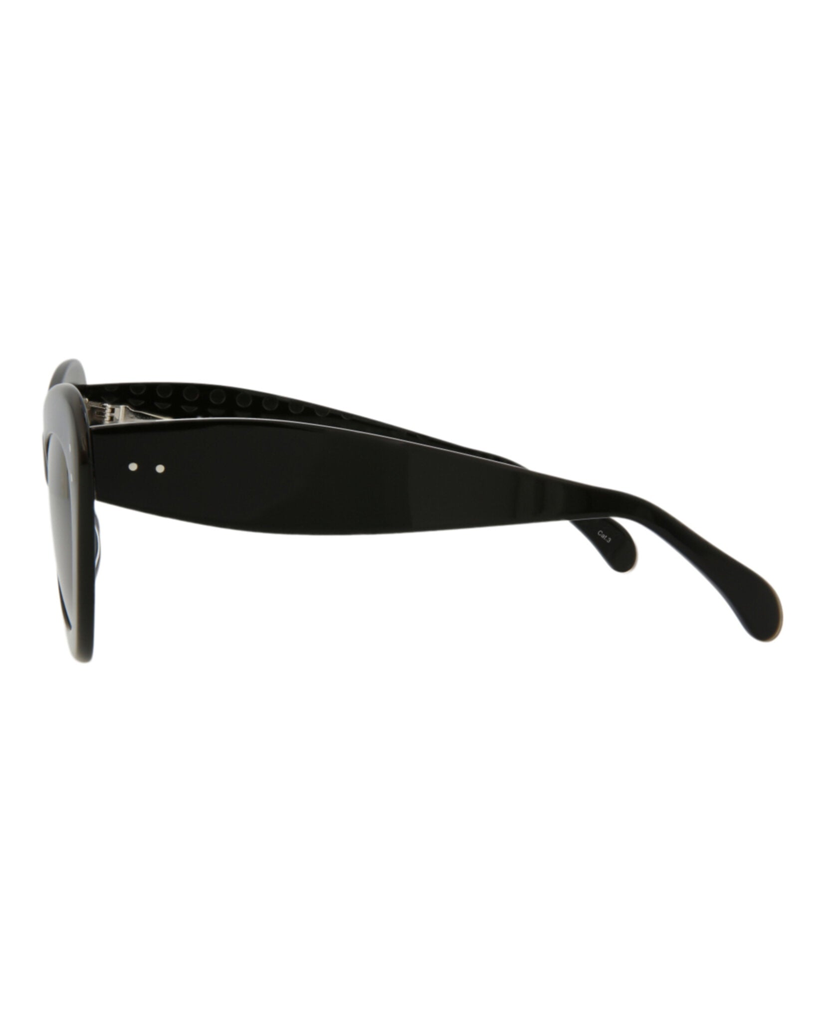 Alaia Alaia Womens Cat Eye Black Black Grey Fashion Designer Eyewear