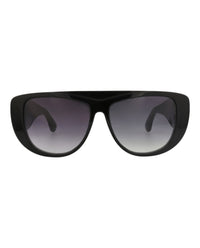 Alaia Alaia Womens Shield/Wrap Black Black Grey Fashion Designer Eyewear