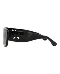 Alaia Alaia Womens Shield/Wrap Black Black Grey Fashion Designer Eyewear