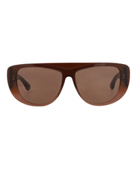 Alaia Alaia Womens Shield/Wrap Brown Brown Brown Fashion Designer Eyewear