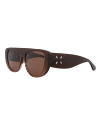 Alaia Alaia Womens Shield/Wrap Brown Brown Brown Fashion Designer Eyewear