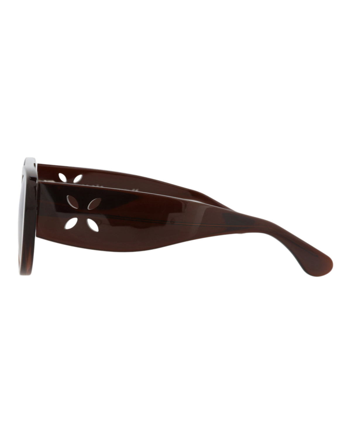 Alaia Alaia Womens Shield/Wrap Brown Brown Brown Fashion Designer Eyewear