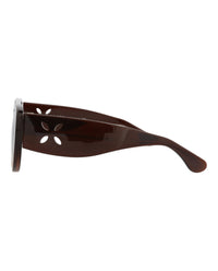 Alaia Alaia Womens Shield/Wrap Brown Brown Brown Fashion Designer Eyewear