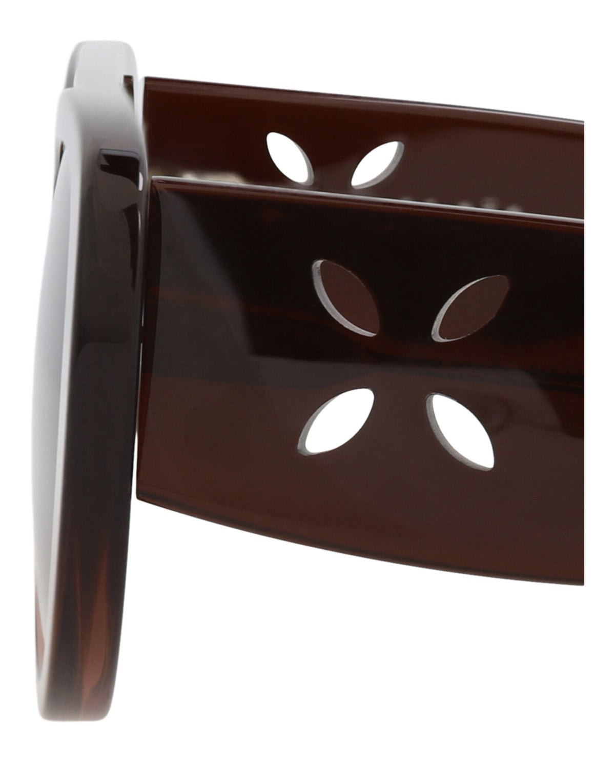 Alaia Alaia Womens Shield/Wrap Brown Brown Brown Fashion Designer Eyewear